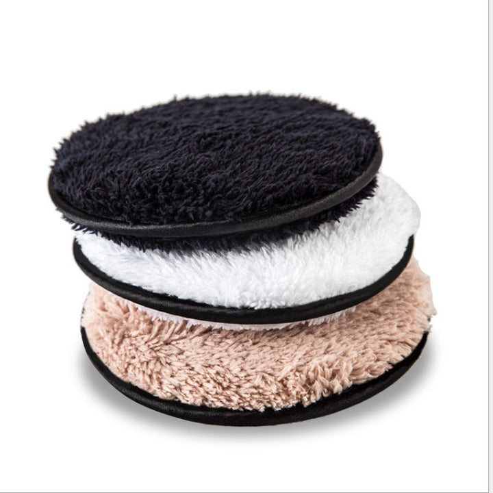 Clear water lazy makeup remover double-sided microfiber suede makeup remover puff